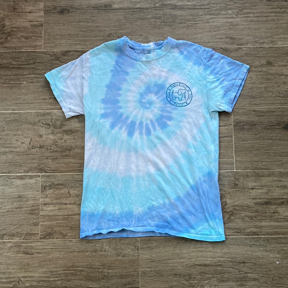 Puppie Love rescue tie dye shirt